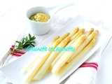 Asperges Blanches à la Vapeur, Sauce Mayonnaise à la Sarriette