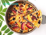 Clafoutis à la Pêche de Vigne et aux Fruits d'été