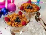 Kakis en Crumble de Pain d'Epices  Nuage 