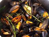 Moules marinières au Pineau et à la Sarriette