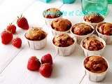 Muffins Fraises Menthe Amande