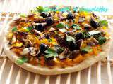 Pizza d'automne aux Shiitakés et à la Butternut