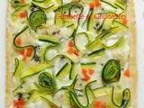 Tarte au Roquefort et aux Courgettes, comme un Tableau