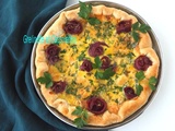 Tarte feuilletée à la Viande des Grisons et au Fromage de Brebis