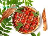 Tarte fine à la Tomate confite, Anchois umami et Sauge fraîche