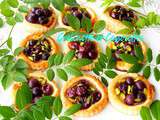 Tartelettes au Cognac, aux Raisins, aux Pistaches