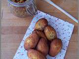 Madeleines aux raisins secs et au rhum