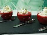 Gaspacho de betteraves et chantilly ail et fines herbes - Grignotine