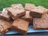 Brownie fondant au chocolat et bananes