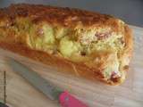 Cake au camembert et aux lardons