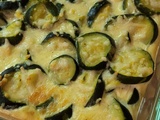 Gratin de courgettes léger