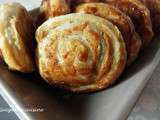 Roulés feuilletés au thon & fromages ail et fines herbes