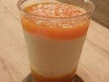 Verrine de mousse de noix de coco & son coulis de mangue