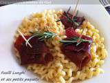 Fusilli lunghi et ses petits paquets