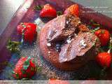 Mousse au chocolat sur Biscuits