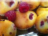 Muffins au fromage blanc framboises et citrons