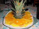 Salade d'ananas frais et oranges