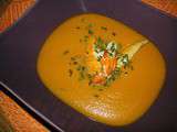 Velouté de carottes au haddock