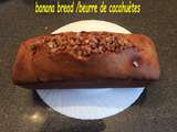 Banana bread beurre de cacahuètes/raisins secs