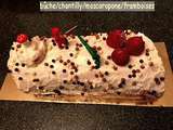 Bûche/framboses/mascarpone/chantilly