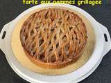 Tarte aux pommes grillagée