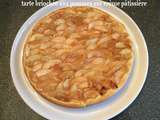 Tarte briochée aux pommes caramélisées sur crème pâtissière