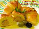 Croissants salés au poulet crémeux