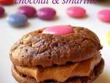 Whoopie Pies complètement chocolat et smarties