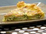 Quiche aux courgettes, mozarella et pesto