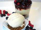 Verrine  Cheesecake aux fruits des bois 