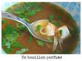 Bouillon thaï aux crevettes