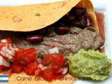 Carne asada y salsa chimol