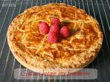 Gateau basque aux framboises