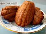 Madeleines chocolat noisettes