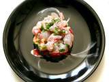 Tartare de daurade aux fraises