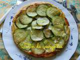 Tatin de courgettes et comté