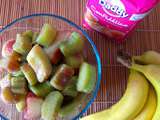 Confiture banane, rhubarbe et rhum