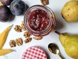 Confiture de figues, poires Williams et noix