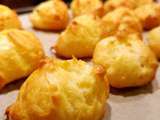 Gougères fondantes au comté et aux noisettes