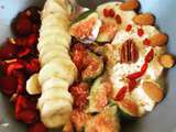 Figues, Cerises au fromage frais