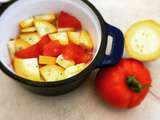 Tartare de courgettes et de tomates