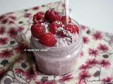 Chia pudding avoine, coco et framboise #vegan