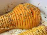 Courge butternut façon hasselback #vegan