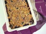 Crumble de fruits rouges au beurre de cacahuète #vegan