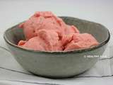 Glace pêche-fraise #vegan