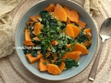 Poêlée de butternut aux épinards #vegan