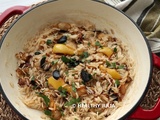 Riz pilaf aux oignons et à l'ail noir d'ottolenghi #vegan