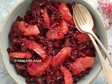 Salade de betterave, pamplemousse et grenade #détox #vegan