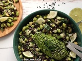 Salade de lentilles noires et edamame #vegan