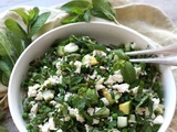 Salade de petits pois à la feta #vegan